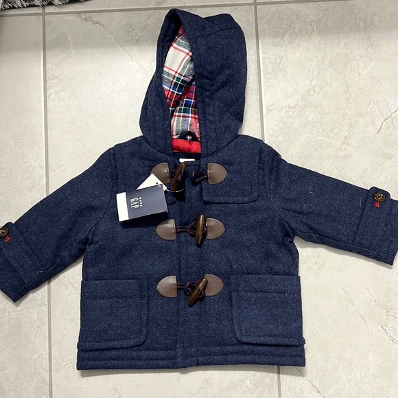 BNWT Baby gap 6-12 months pea coat - Picture 4 of 4